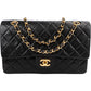 Chanel Quilted Lambskin Medium 24K Gold Double Flap Shoulder Bag