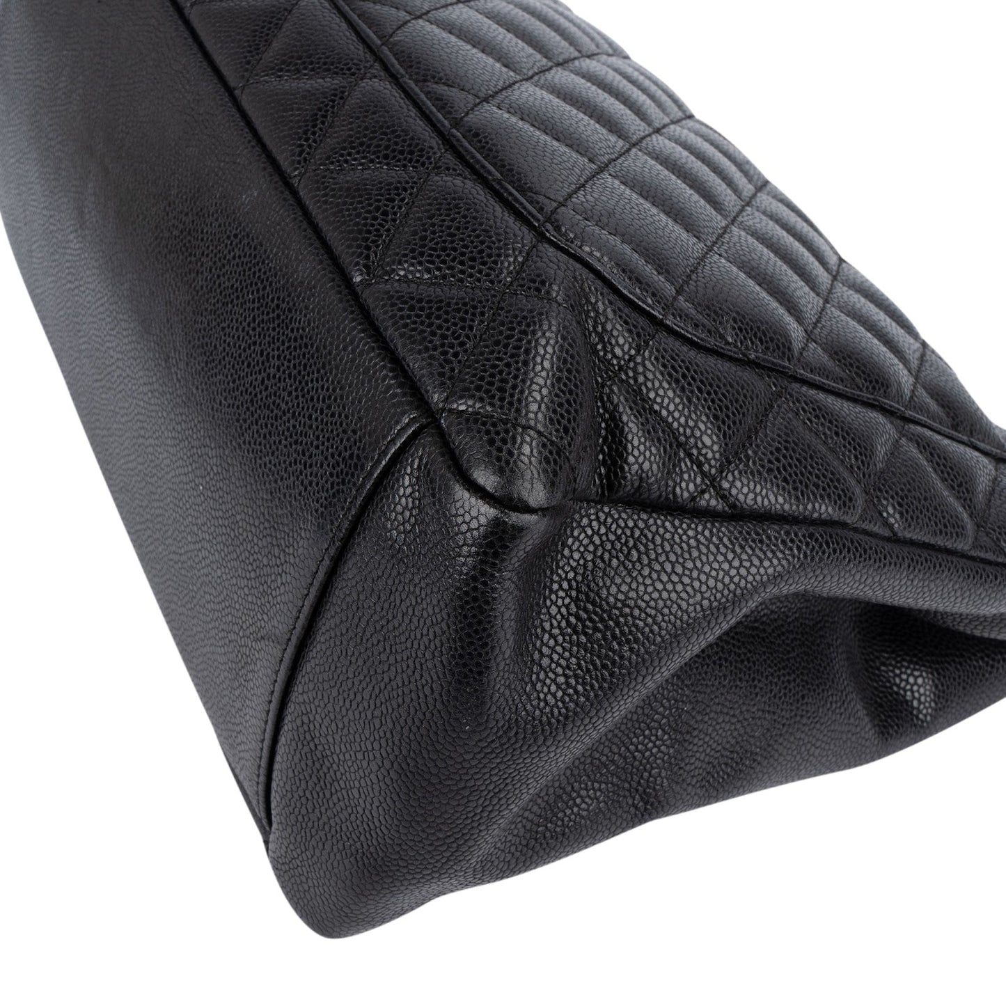 Chanel Quilted Caviar Leather Grand Shopping CC Shoulder Bag