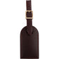 Louis Vuitton Dark Brown Leather Luggage Tag