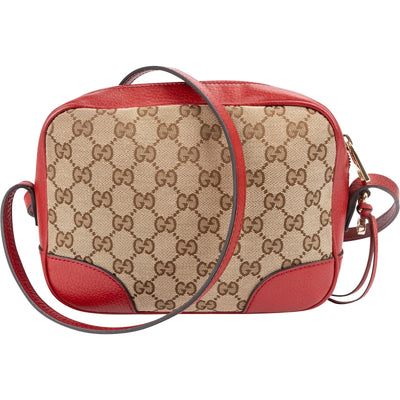 Gucci Monogram GG Canvas Bree Camera Crossbody Bag