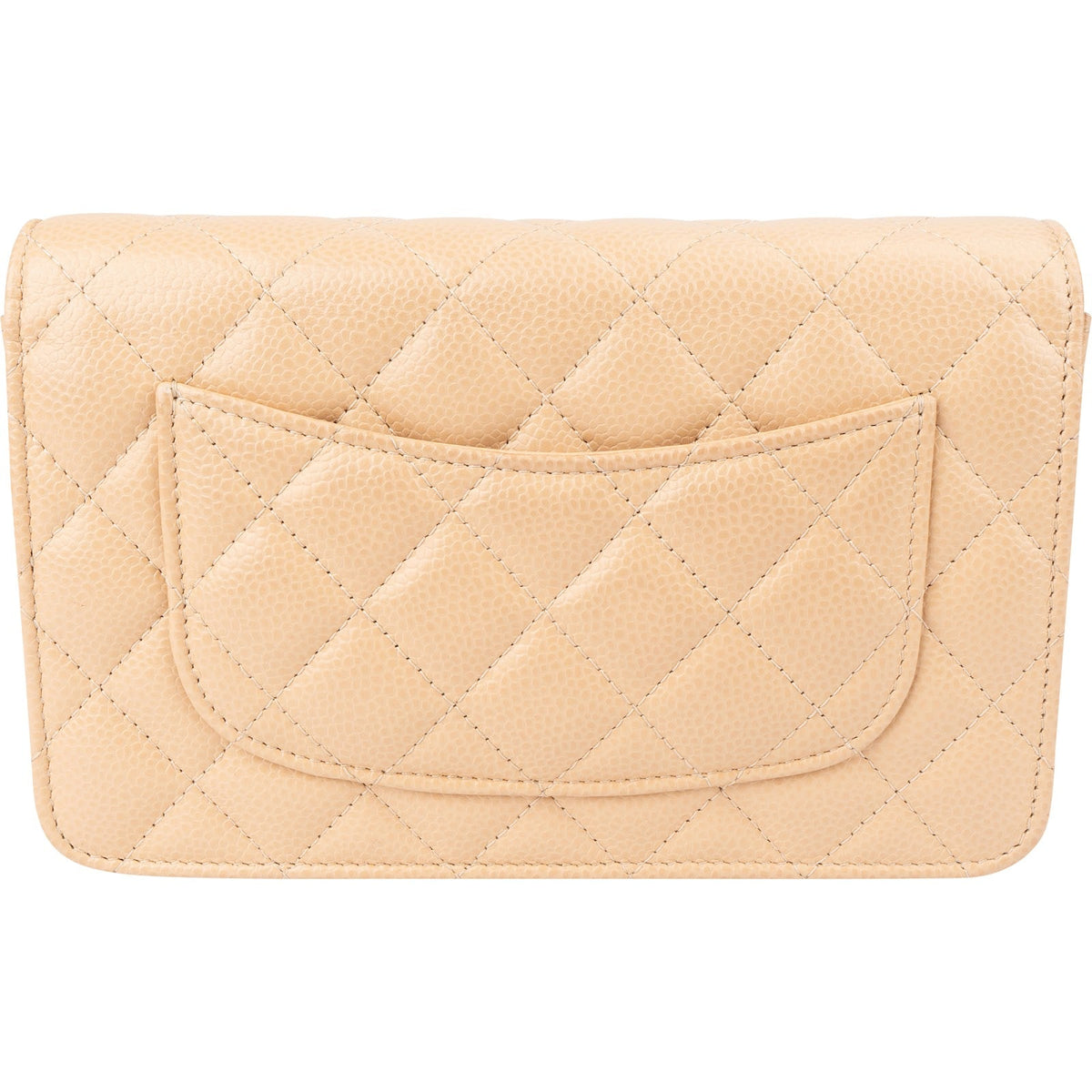 Chanel Quilted Caviar Leather Wallet On Chain Crossbody Bag