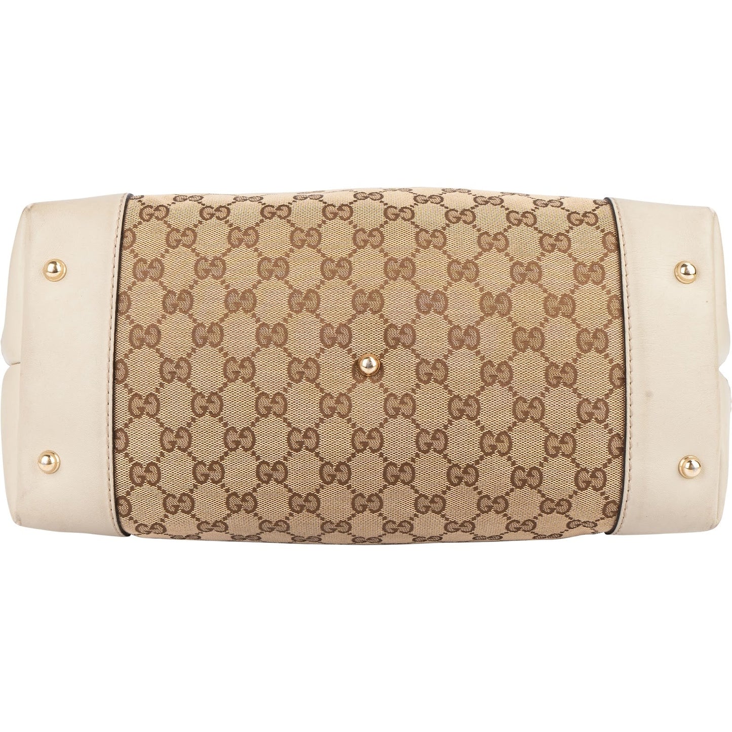 Gucci Monogram GG Canvas Lovely Heart Bit Tote Handbag
