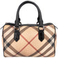 Burberry Nova-Check Monogram Boston Handbag