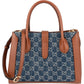 Gucci Monogram GG Denim Jackie 1961 Tote Crossbody Handbag