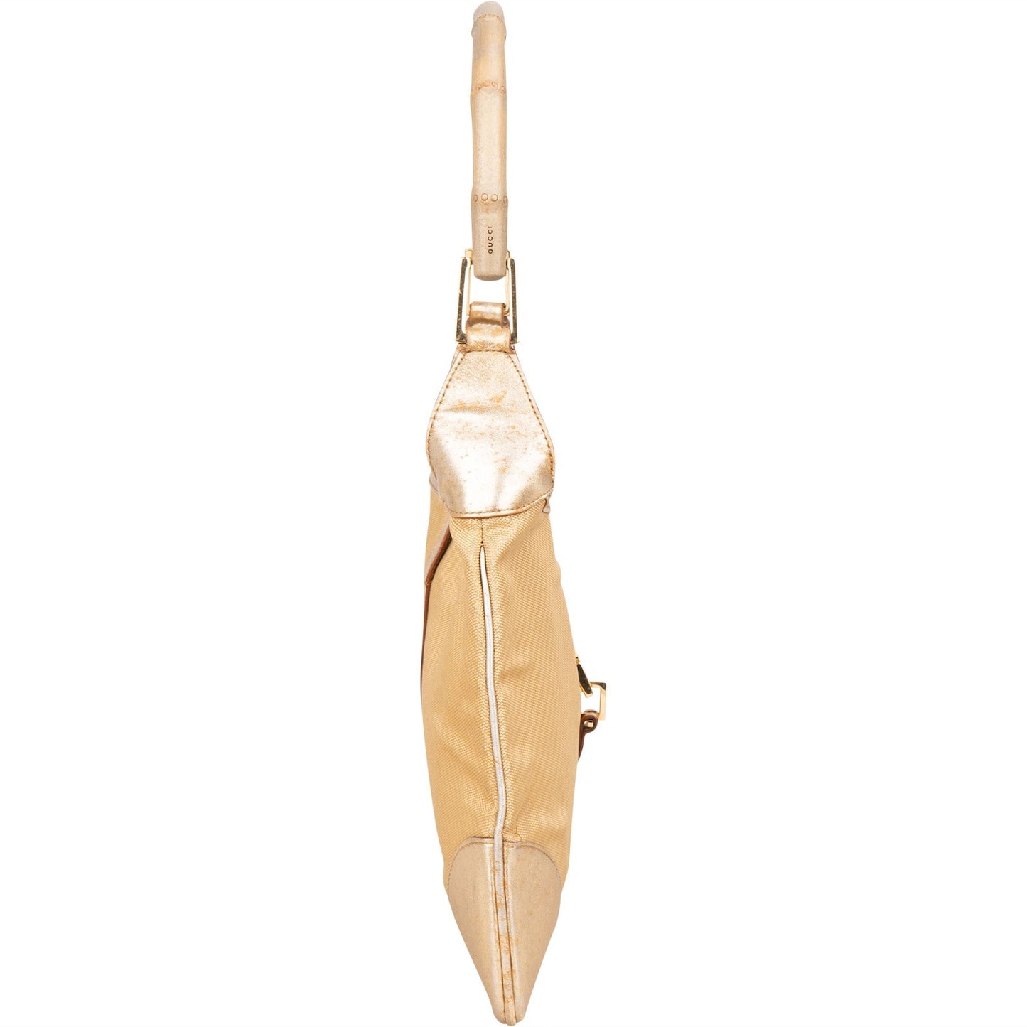 Gucci Golden Fabric Bamboo Jackie Shoulder Bag