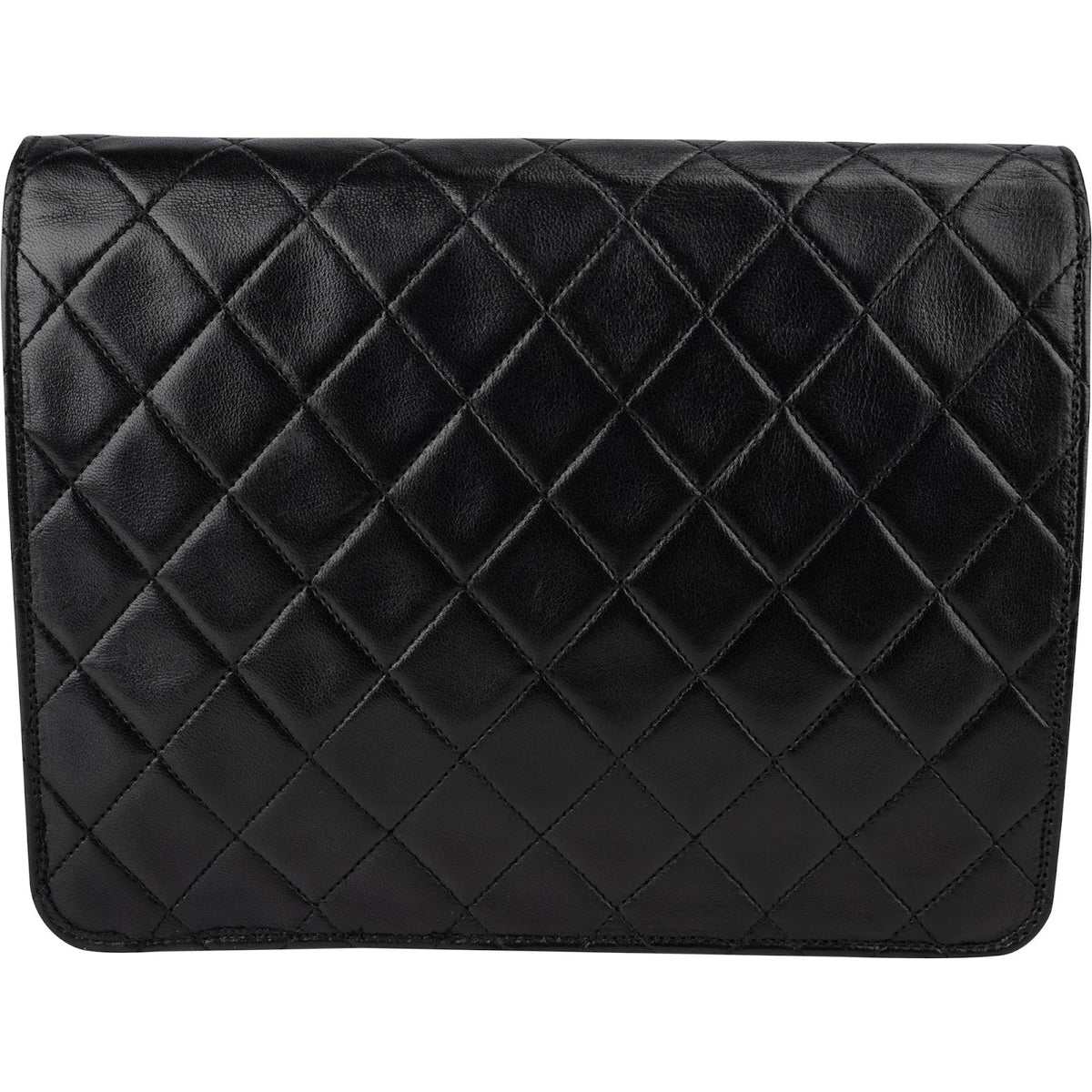 Chanel Quilted Lambskin 24K Gold Single Flap Shoulder Bag