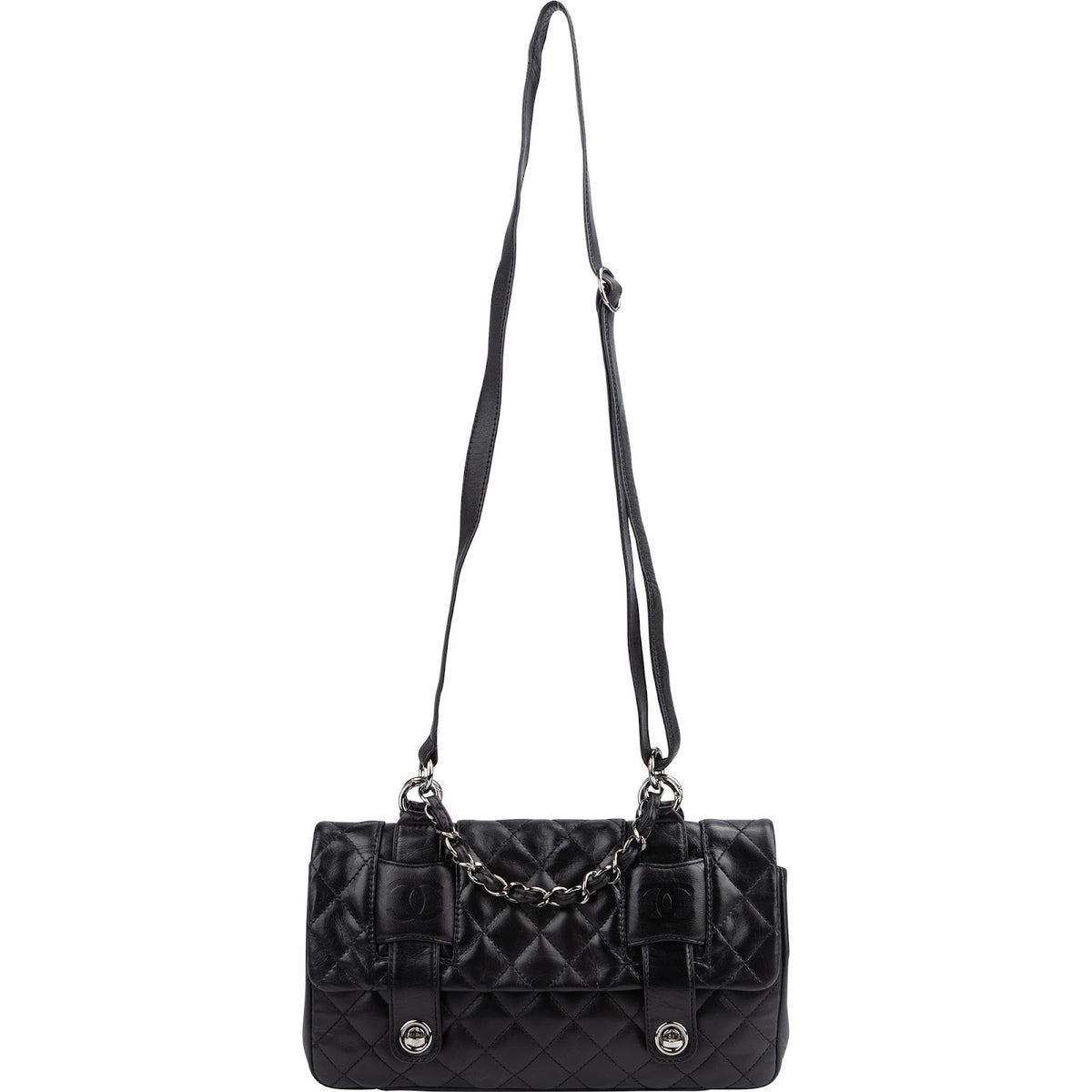 Chanel Modern Chain Accordion Single Flap aus gestepptem Lammleder – Ansicht 9