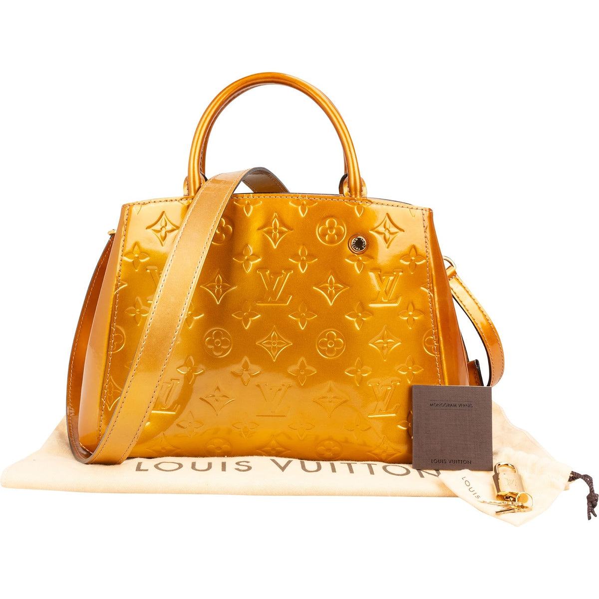 Louis Vuitton Monogram Vernis Leather Montaigne BB Handbag