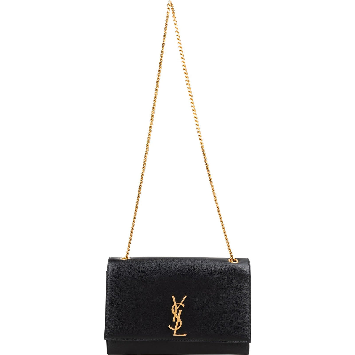 Saint Laurent Grain De Poudre Leather Kate Crossbody Bag