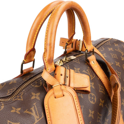 Louis Vuitton Monogram Canvas Keepall 50 Bandoulière Travel Bag
