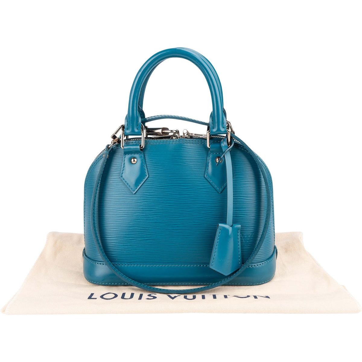 Louis Vuitton Alma BB aus blauem Epi-Leder – Ansicht 2