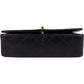 Chanel Quilted Lambskin 24K Gold Single Flap Crossbody Bag