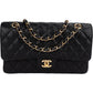 Chanel Quilted Caviar Leather Medium Double Flap Shoulder Bag