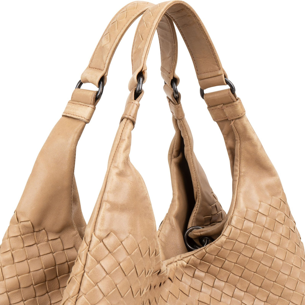 Bottega Intrecciato Nappa Leather Medium Compana Hobo Shoulder Bag