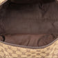 Gucci Monogram GG Canvas Web Boston Handbag