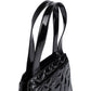 Chanel Quilted Patent Leather CC Small Tote Handbag