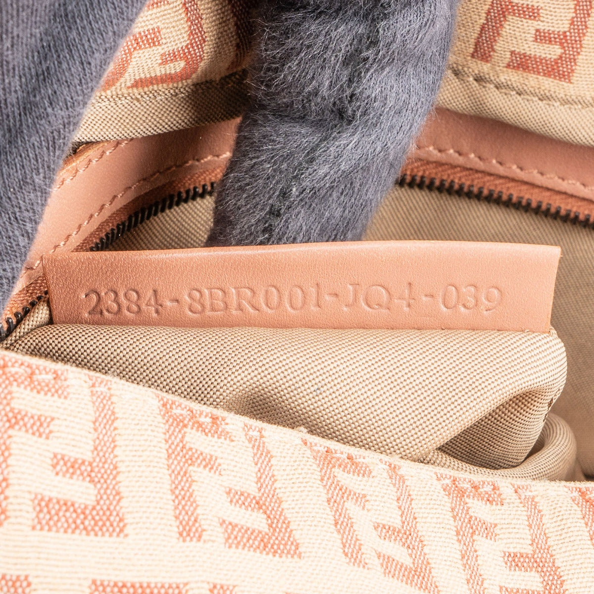 Fendi Monogram FF Zucca Mamma Baguette Shoulder Bag