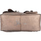 Christian Dior Metallic Leather Gaucho Saddle Handbag