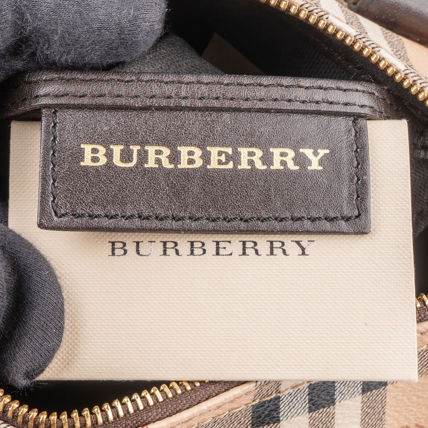 Burberry Haymarket Check Boston Handbag