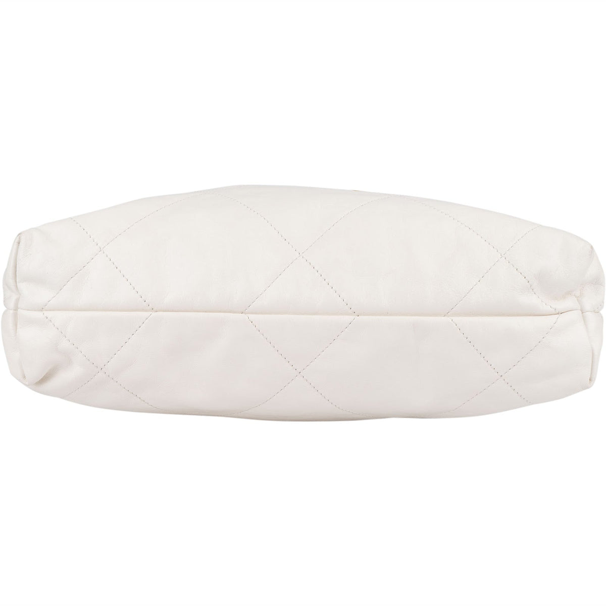 Chanel 22 White Quilted Lambskin Hobo Shoulder Bag