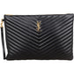 Yves Saint Laurent Quilted Leather Clutch
