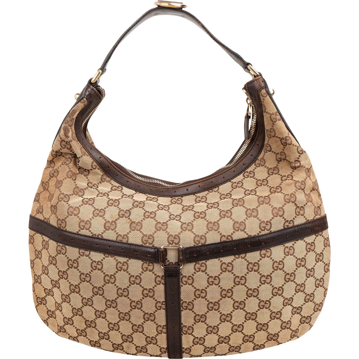 Gucci Monogram GG Canvas Britt Hobo Shoulder Bag