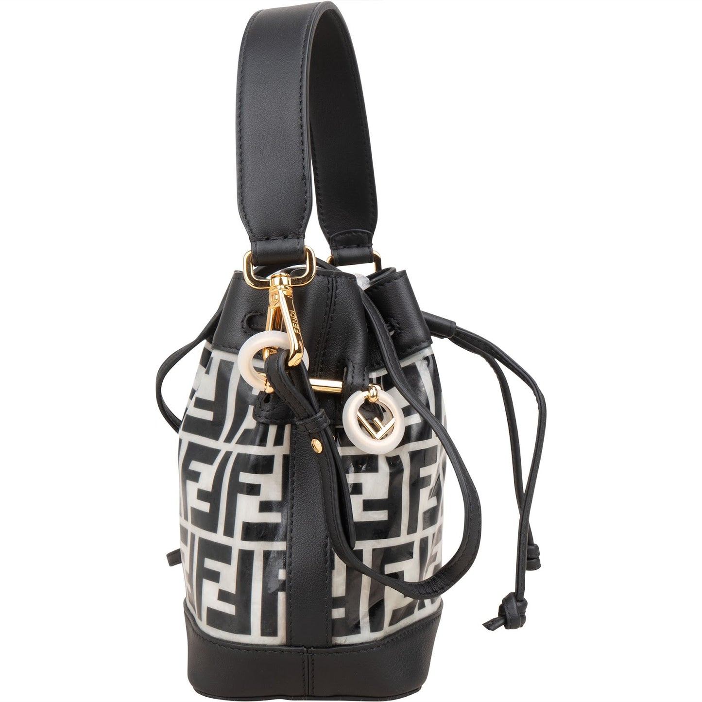 Fendi Monogram FF Mini Mon Tresor Bucket Shoulder Bag