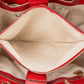 Gucci Grained Leather Bamboo Handle Tote Handbag
