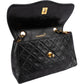 Chanel Quilted Lambskin 24K Gold Single Flap Crossbody Bag