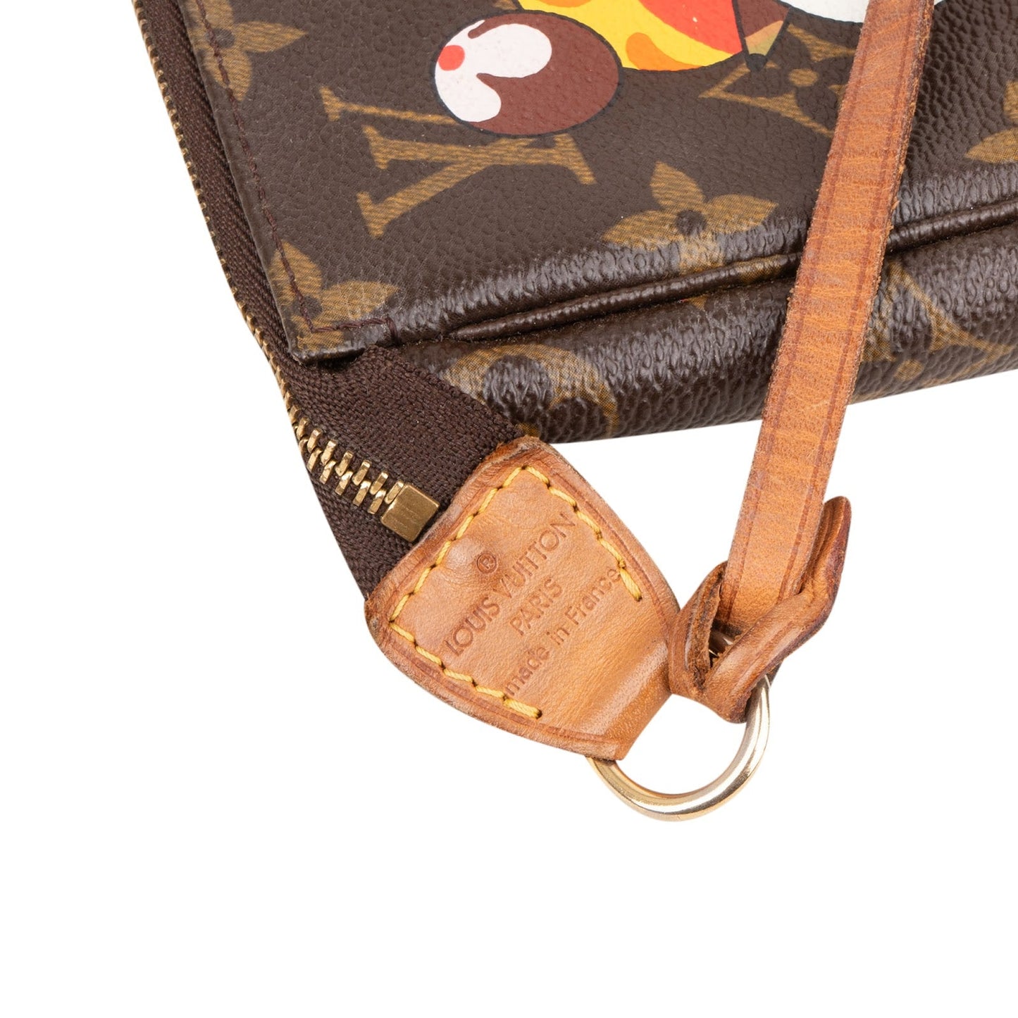 Louis Vuitton Monogram Canvas Limited Edition Takashi Murakami Panda Pochette Accessoires Handbag