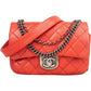 Chanel Quilted Stitched Goatskin Paris Seoul Double Carry Small Single Flap Crossbody Bag