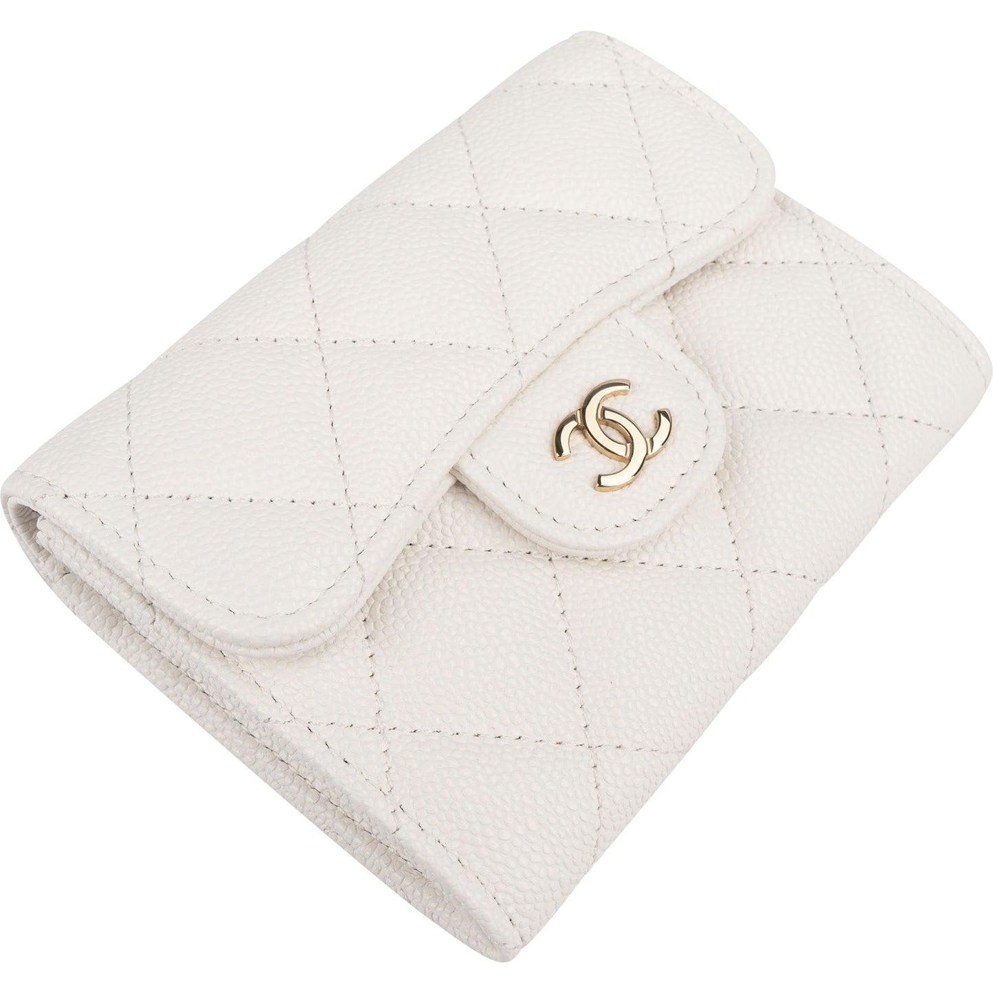 Chanel Quilted Caviar Leather Classic Coin Mini Wallet