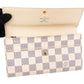 Louis Vuitton Monogram Damier Azur Canvas Sarah Wallet