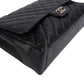 Chanel Quilted Caviar Leather Palladium Maxi Single Flap Crossbody Bag