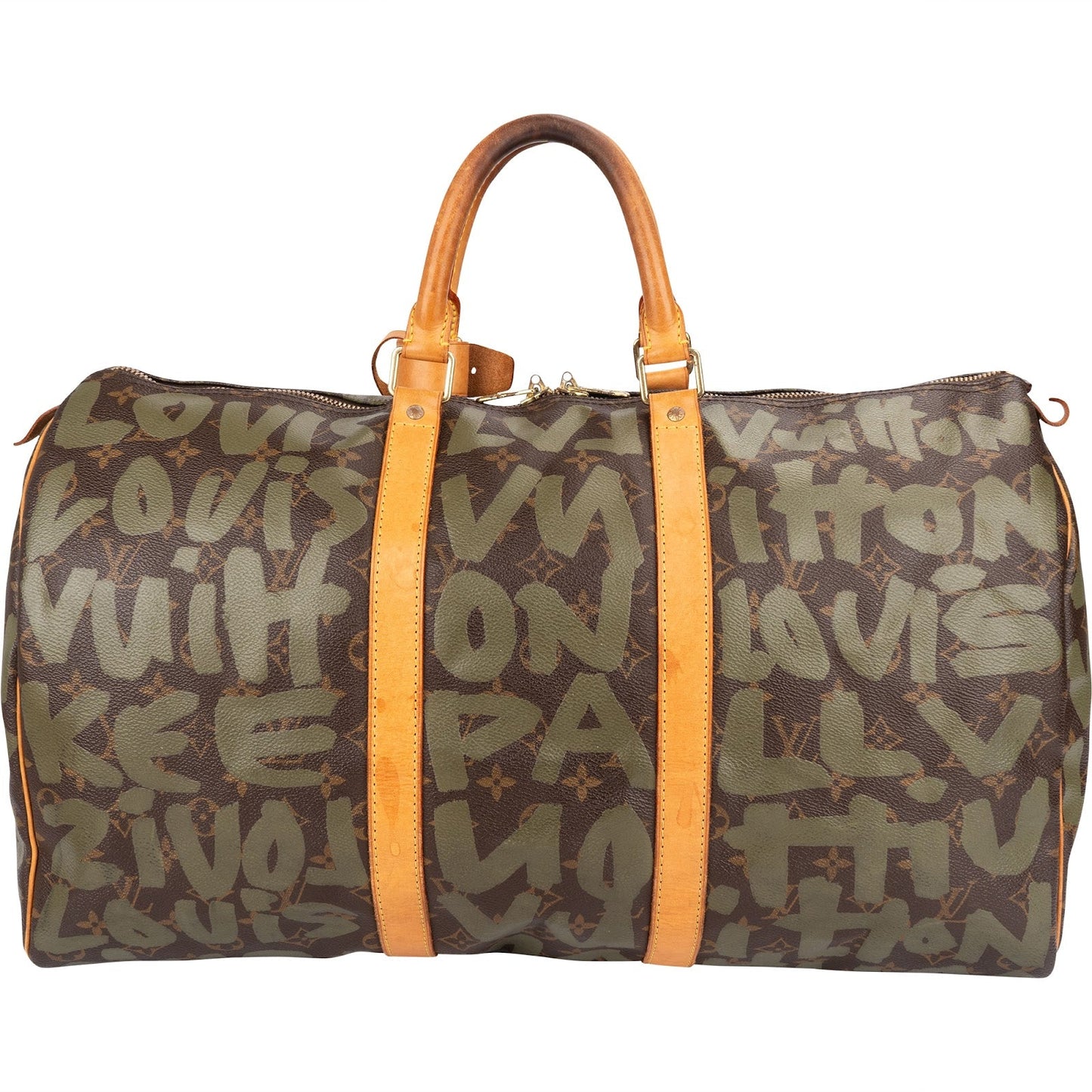 Louis Vuitton Limited Graffiti Monogram Canvas Keepall 50 Travel Bag