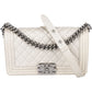 Chanel Quilted Calfskin Boy Single Flap Crossbody Bag
