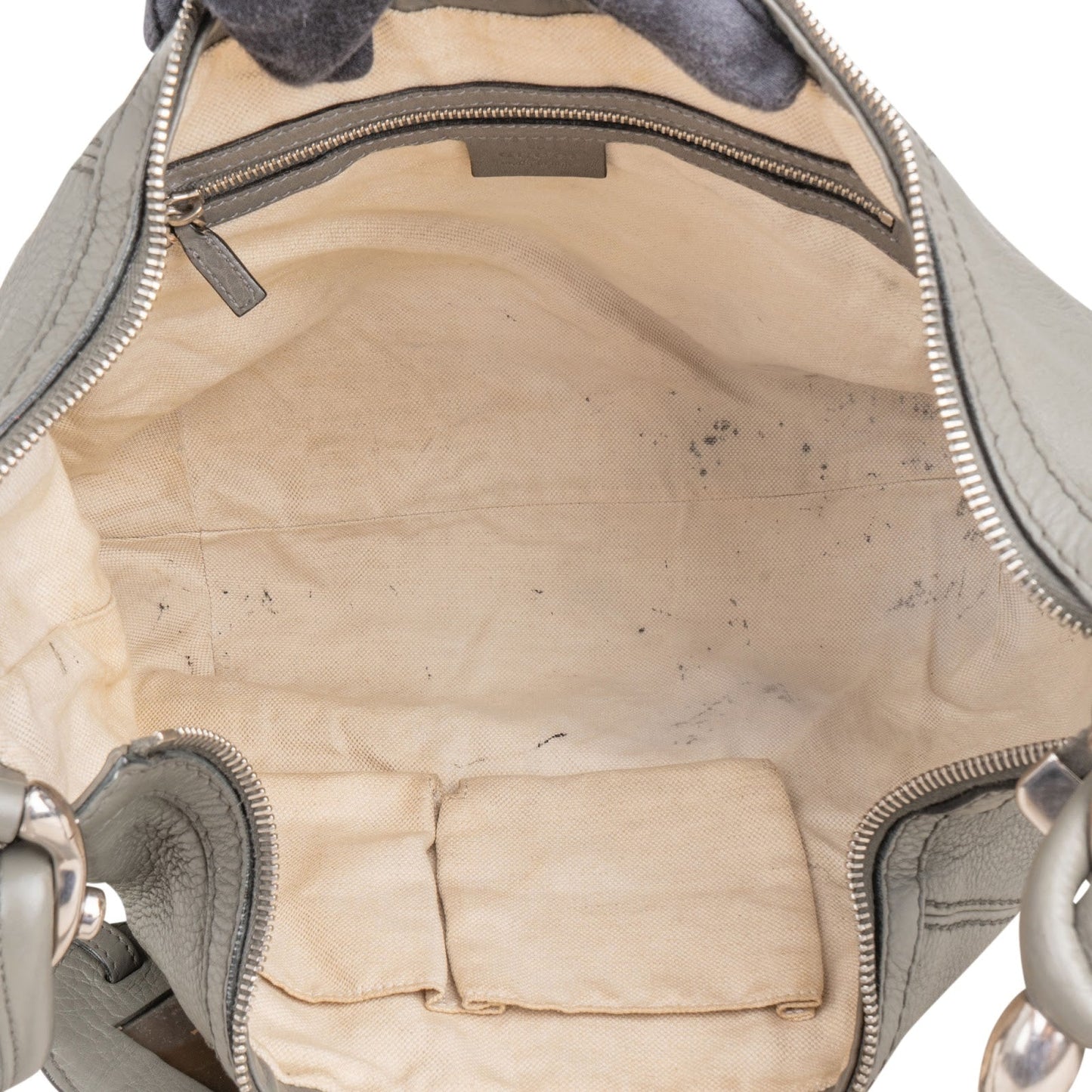 Gucci Pebbled Leather Horsebit Hobo Shoulder Bag
