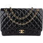 Chanel Quilted Lambskin Gold Maxi Double Flap Crossbody Bag