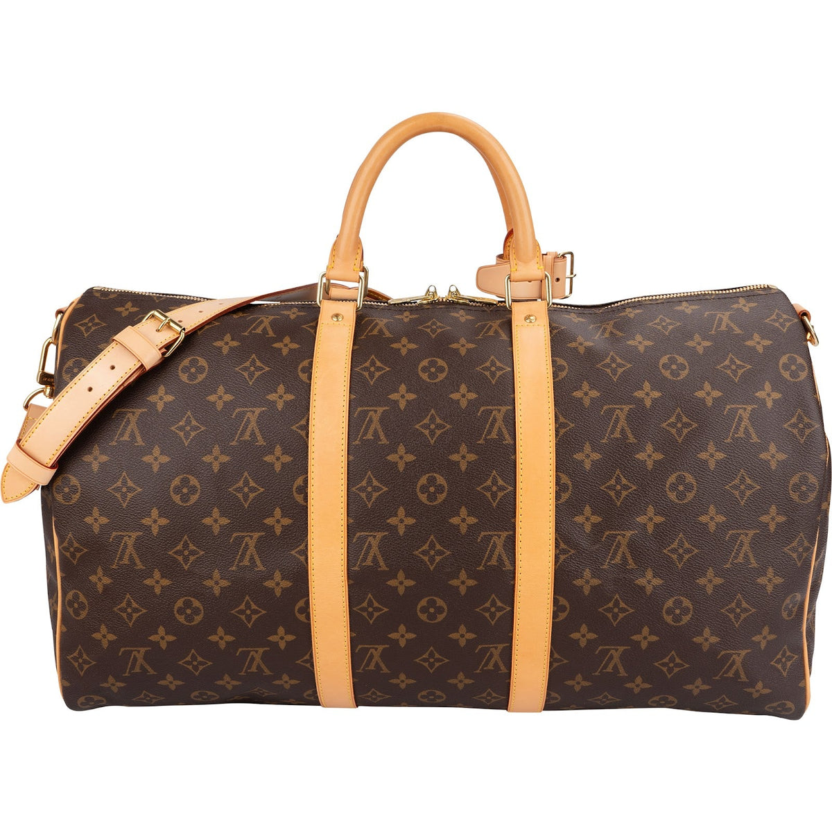 Louis Vuitton Monogram Canvas Keepall 50 Bandoulière Travel Bag