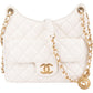 Chanel Quilted Leather Small Wavy CC Crossbody Bag