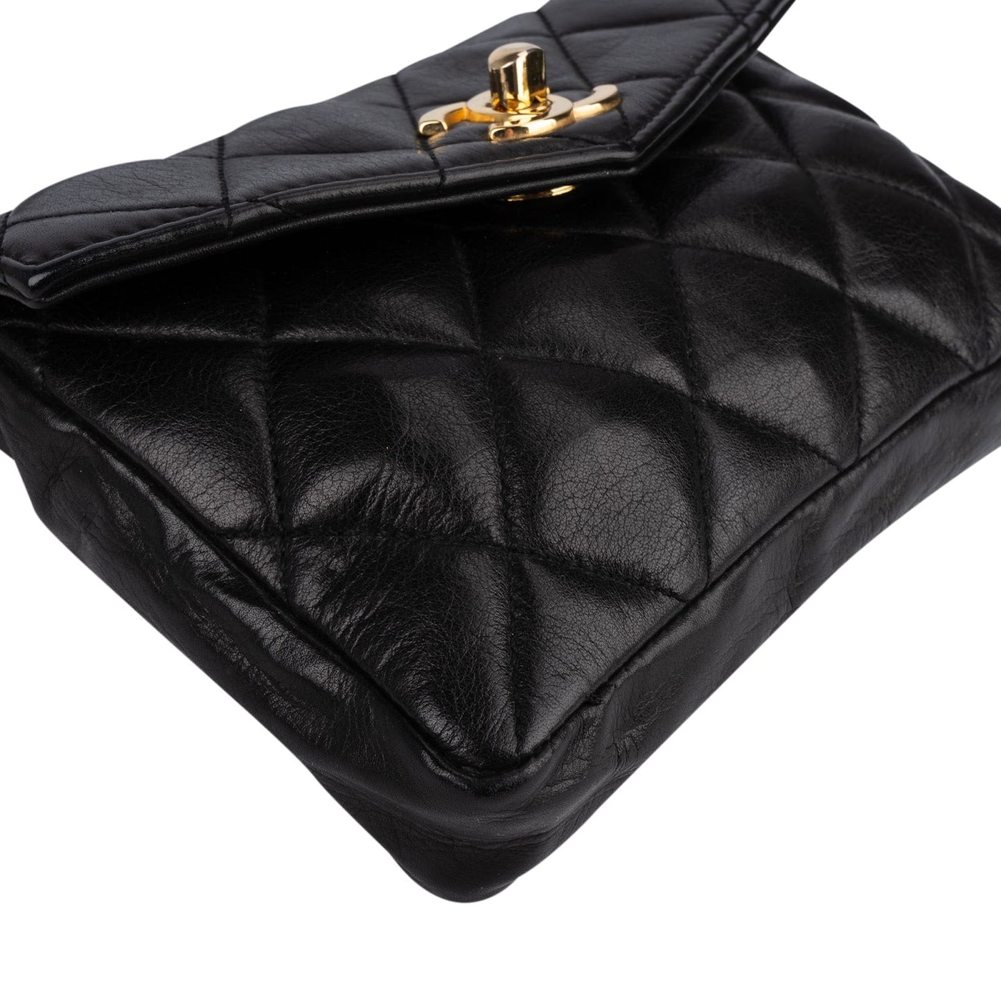 Chanel Quilted Lambskin CC Belt Bum Waist Bag