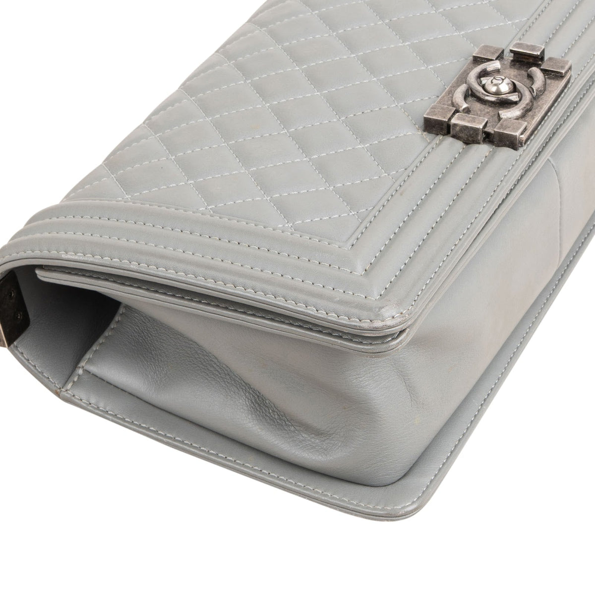 Chanel Quilted Lambskin Medium Boy Single Flap Crossbody Bag