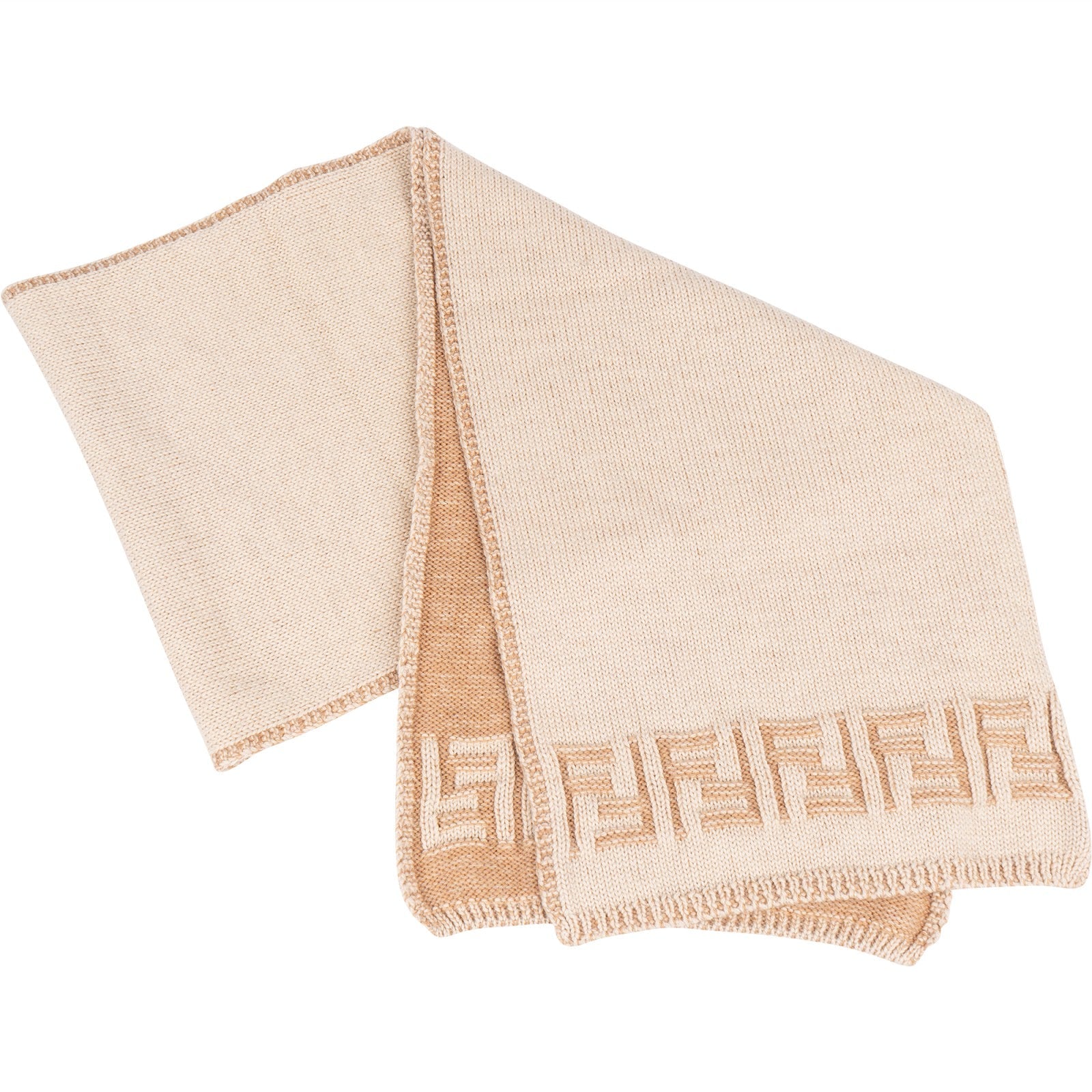 Fendi Greca Wool FF Monogram Schal Scarf