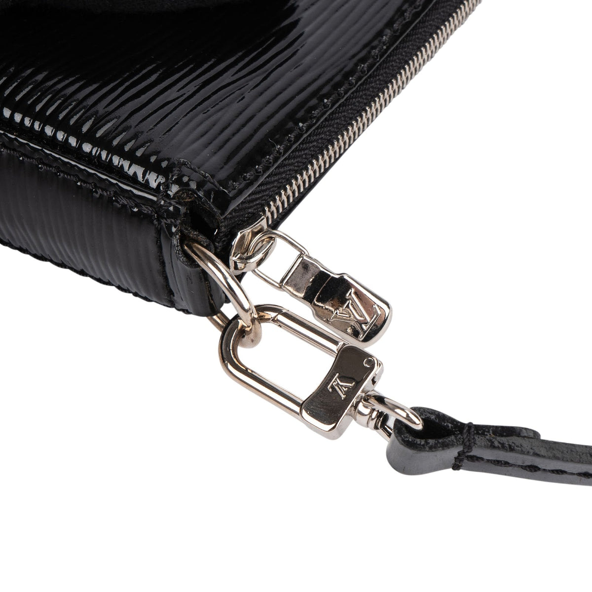 Louis Vuitton Pochette NM aus schwarzem Epi-Leder Electric – Ansicht 9
