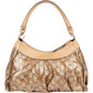 Gucci Monogram GG Coated Metallic Canvas Abbey D-Ring Shoulder Bag