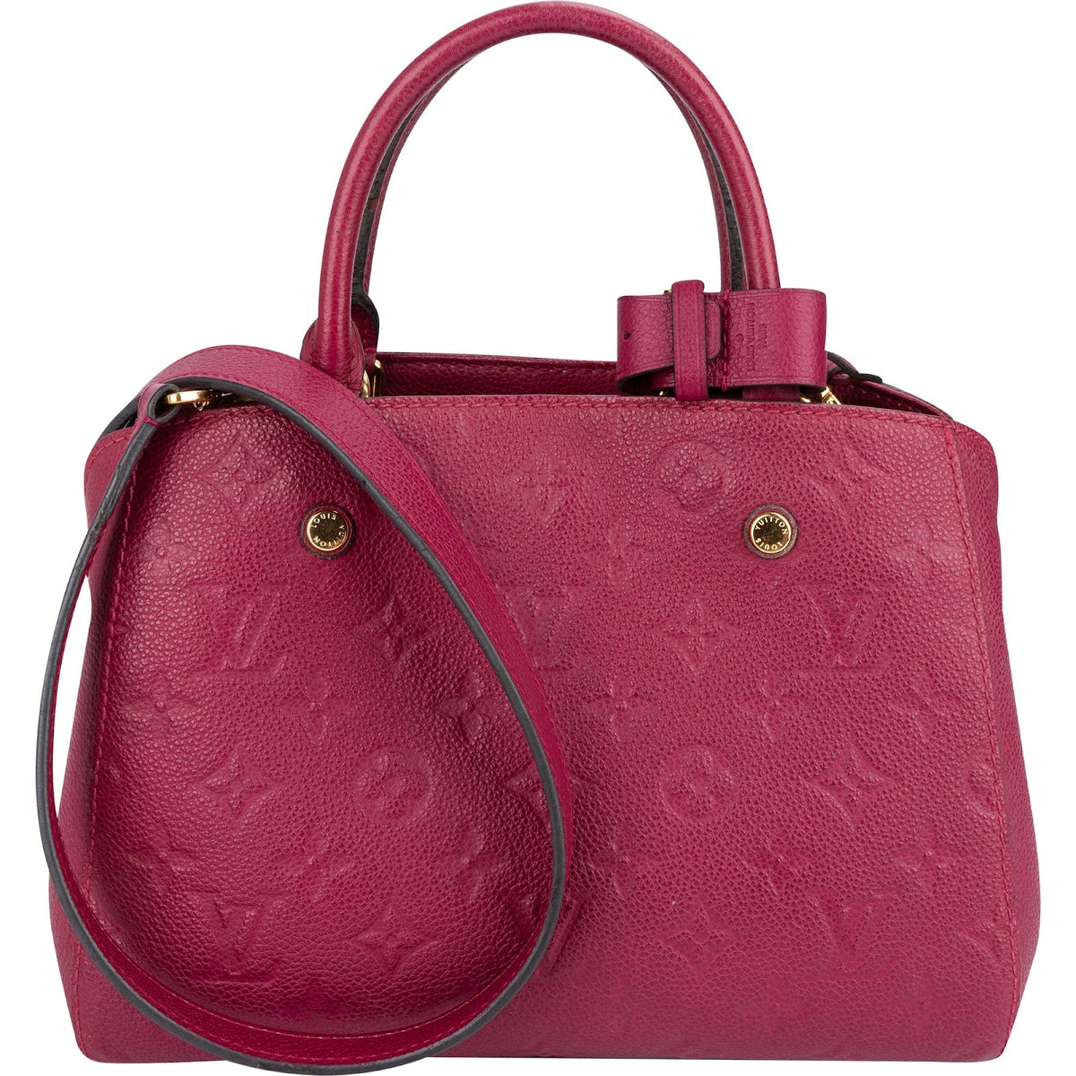 Louis Vuitton Leather Monogram Empreinte Montaigne BB Handbag
