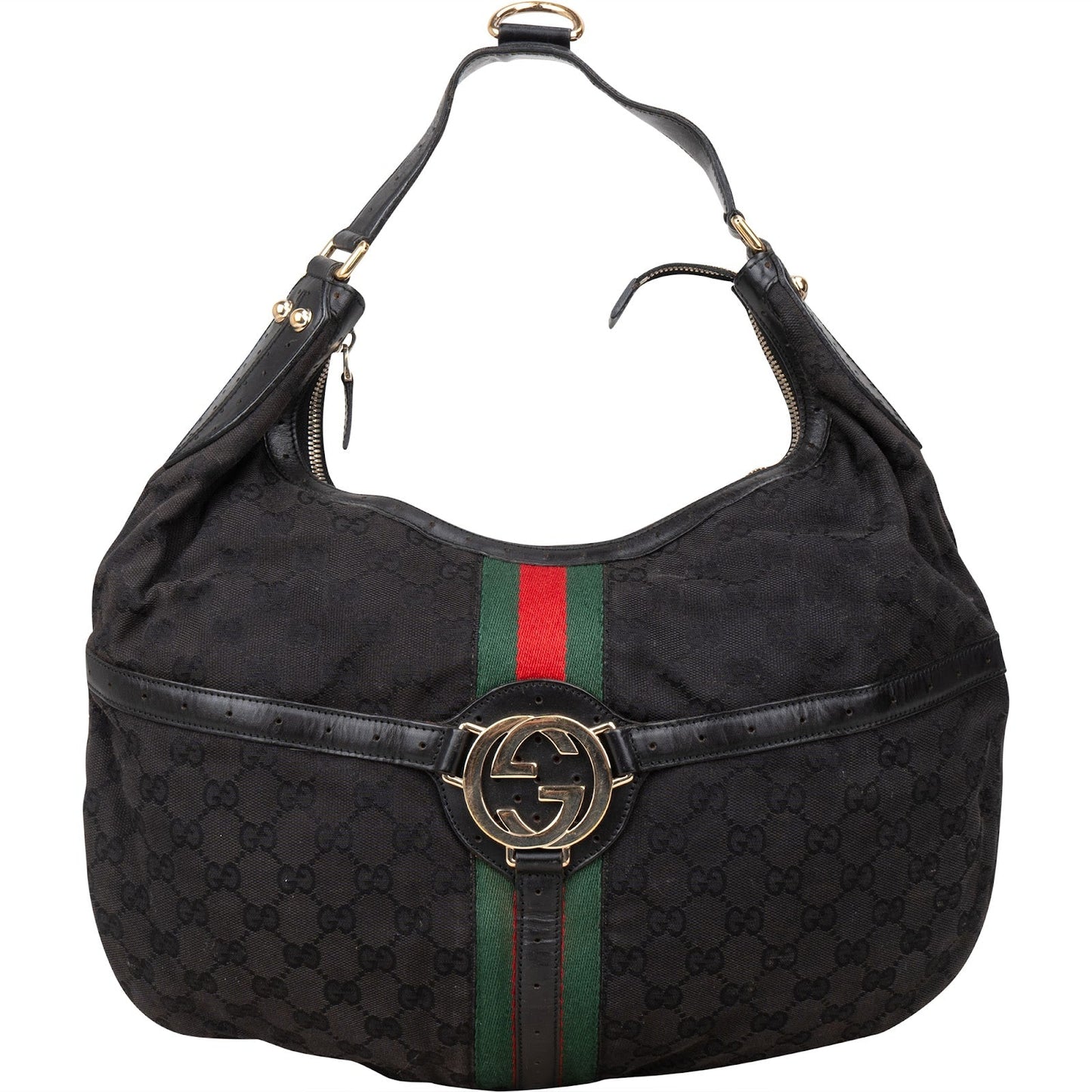 Gucci Monogram GG Hobo Shoulder Bag