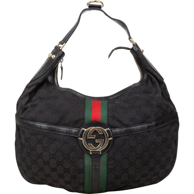 Gucci Monogram GG Hobo Shoulder Bag