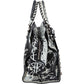 Balenciaga Graffiti Print Leather Neo Cagole City Handbag