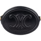 Celine Leather Cuir Triomphe Oval Purse Crossbody Bag